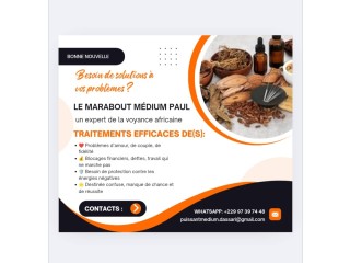 Retour affectif en 72h Paiement après résultat +22997397448